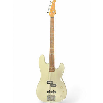 Used Kingston P BASS STYLE  Classic White Electric Bass Guitar