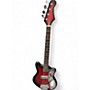 Used Kingston SHORT SCALE RED BURST Electric Bass Guitar RED BURST