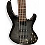 Used Kingston Saratoga Deluxe  Trans Black Electric Bass Guitar Trans Black