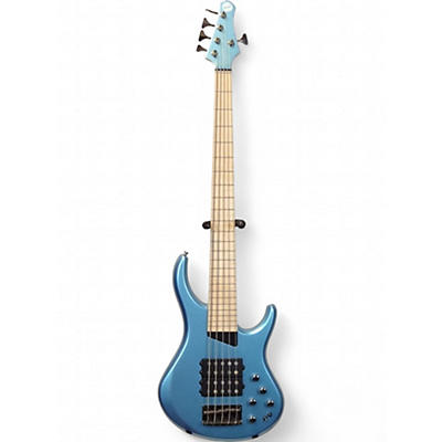 Used Kingston super 5 Blue Electric Bass Guitar