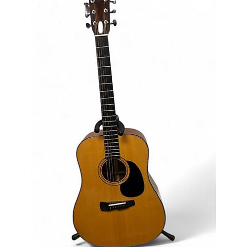 Used Kinscherff dreadnaught Natural Acoustic Electric Guitar Natural