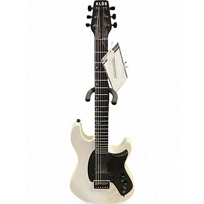 Used Klos Artemis Pro Alpine White Solid Body Electric Guitar