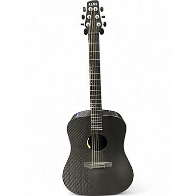Used Klos Full Carbon Dreadnought Black Acoustic Guitar
