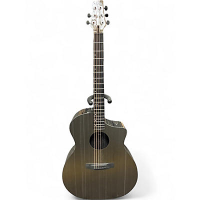 Used Klos GRAND CUTAWAY Metallic Silver Acoustic Electric Guitar