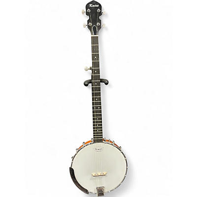 Used Kmise Open Back Banjo Natural Banjo
