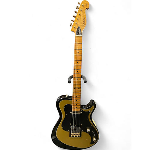 Used Knaggs Choptank Tier 1 Black and Gold Solid Body Electric Guitar Black and Gold
