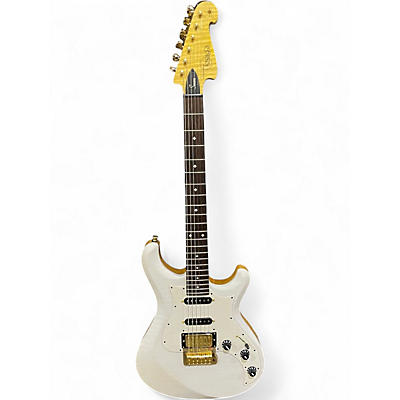 Used Knaggs severn trem hss Trans White Solid Body Electric Guitar