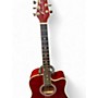 Used Kona K1E  Trans Red Acoustic Guitar Trans Red