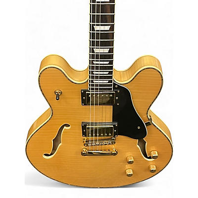 Kona Used Kona SEMI-HOLLOW Natural Hollow Body Electric Guitar