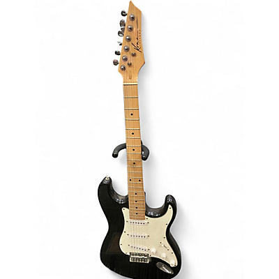 Used Kona STRAT STYLE Black Solid Body Electric Guitar