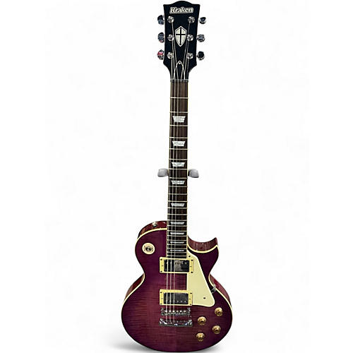 Used Kraken Legion 3  Trans Purple Solid Body Electric Guitar Trans Purple