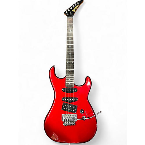 Used Kramer 600ST Striker Metallic Candy Red Solid Body Electric Guitar Metallic Candy Red
