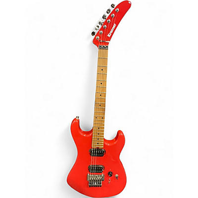 Used Kramer 84 HH Radiant Red Solid Body Electric Guitar