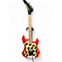 Used Kramer BARETTA 'DANGER ZONE' WHITE AND RED Solid Body Electric Guitar WHITE AND RED