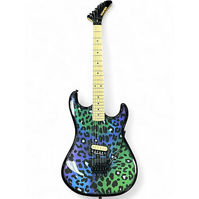 Used Kramer BARETTA "FERAL CAT" RAINBOW LEOPARD Solid Body Electric Guitar
