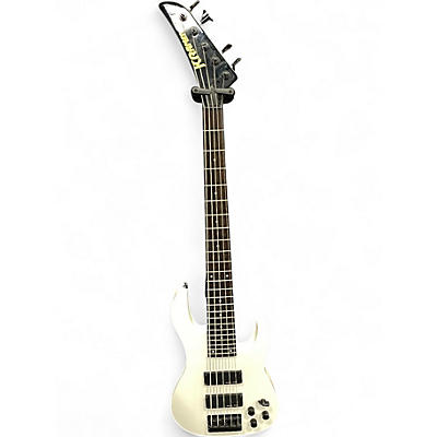 Used Kramer Baretta 5 String Alpine White Electric Bass Guitar