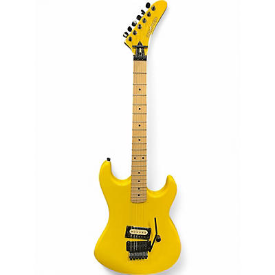Used Kramer Baretta Bumblebee Yellow Solid Body Electric Guitar
