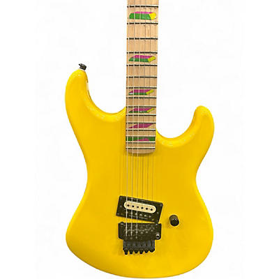 Used Kramer Baretta Yellow Solid Body Electric Guitar