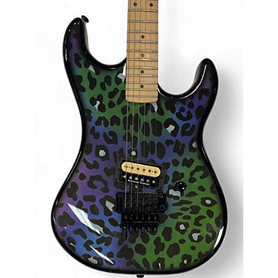 Used Kramer Baretta "feral Cat" Rainbow Leopard Solid Body Electric Guitar