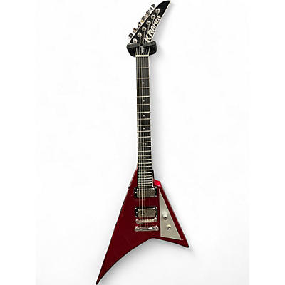Used Kramer CHARLIE PARRA Candy Apple Red Metallic Solid Body Electric Guitar