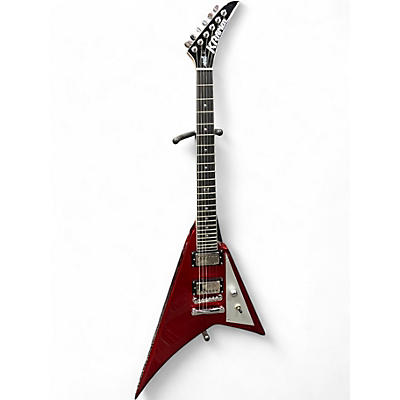 Used Kramer Charlie Parra Vanguard Candy Apple Red Solid Body Electric Guitar