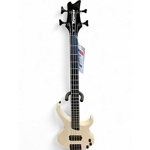 Used Kramer D-1 Bass White Electric Bass Guitar White