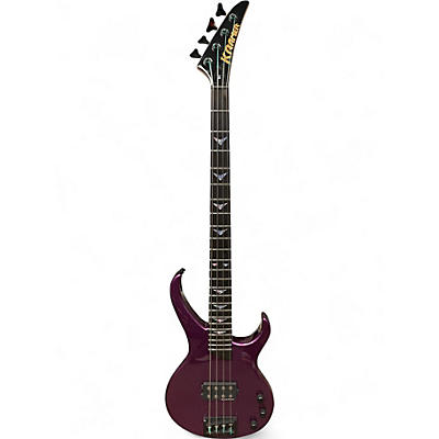 Used Kramer D-1 Metallic Purple Electric Bass Guitar