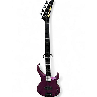 Used Kramer D-1 PURPLE METALLIC Electric Bass Guitar