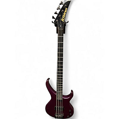 Used Kramer D-1 Purple Electric Bass Guitar