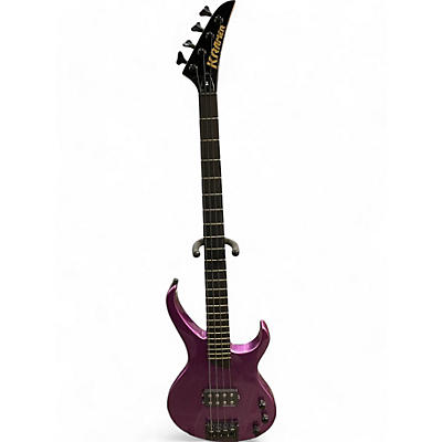 Used Kramer D1 Disciple purple metallic Electric Bass Guitar