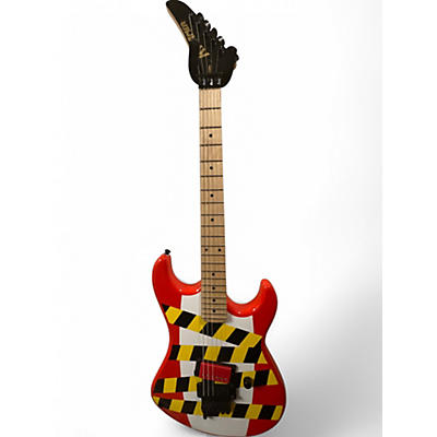 Used Kramer DANGER ZONE Red Solid Body Electric Guitar