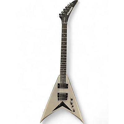 Used Kramer Dave Mustaine Vanguard Metallic Silver Solid Body Electric Guitar