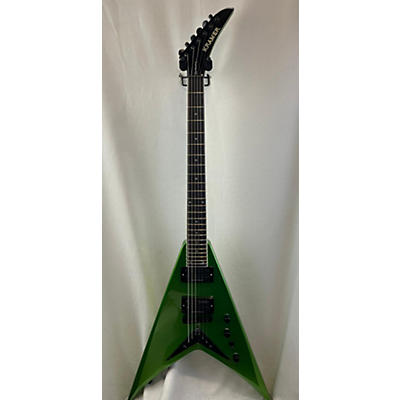 Used Kramer Dave Mustaine Vanguard "Rust In Peace" Alien Tech Green Solid Body Electric Guitar