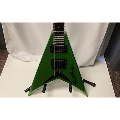 Kramer Used Kramer Dave Mustaine Vanguard Rust In Peace Flying V Alien Tech Green Solid Body Electric Guitar