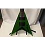 Used Kramer Used Kramer Dave Mustaine Vanguard Rust In Peace Flying V Alien Tech Green Solid Body Electric Guitar Alien Tech Green