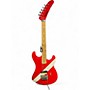 Used Kramer Diver Down Baretta red white Solid Body Electric Guitar red white