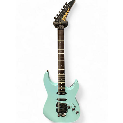 Used Kramer F-6000 Blue Solid Body Electric Guitar Blue