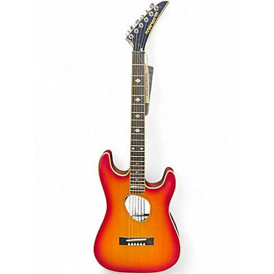 Used Kramer Ferrington Sunburst Acoustic Electric Guitar