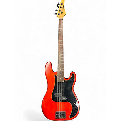 Used Kramer Focus 420S Red Electric Bass Guitar