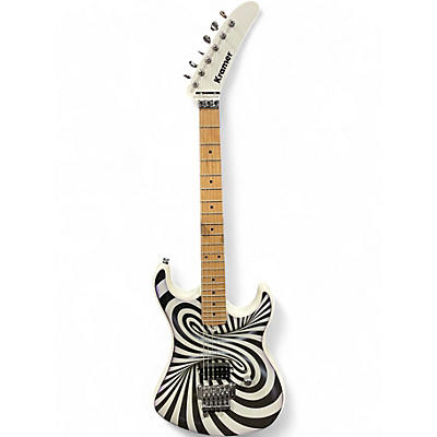 Used Kramer Illusionist white Solid Body Electric Guitar