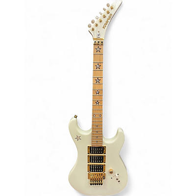 Used Kramer JS  Jersey Star Richie Sambora White Solid Body Electric Guitar