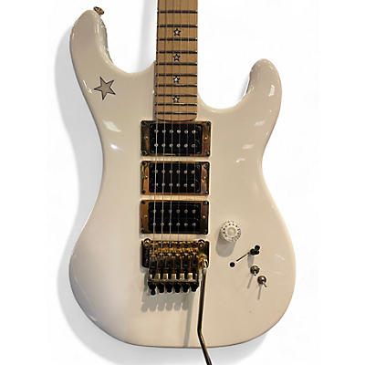 Used Kramer Jersey Star White Pearl Solid Body Electric Guitar