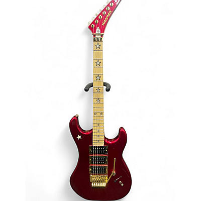 Used Kramer Jersey Star.  Candy Apple Red Solid Body Electric Guitar