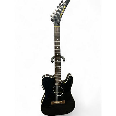 Used Kramer KFT-1 Black Acoustic Guitar