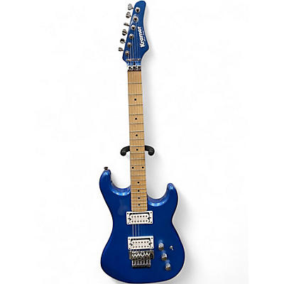 Used Kramer LACER SERIES Blue Solid Body Electric Guitar