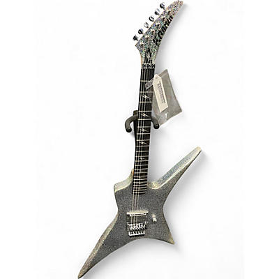 Used Kramer LIZZY HALE VOYAGER BLACK DIAMOND HOLOGRAPHIC SPARKLE Solid Body Electric Guitar