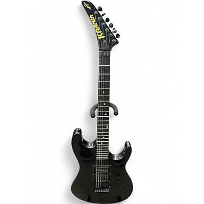 Used Kramer Nightswan Jet Black Sparkle Solid Body Electric Guitar