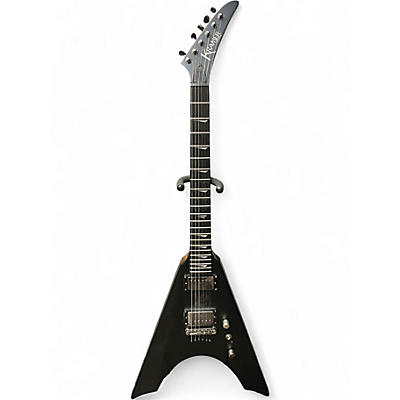 Used Kramer Nite V black Solid Body Electric Guitar