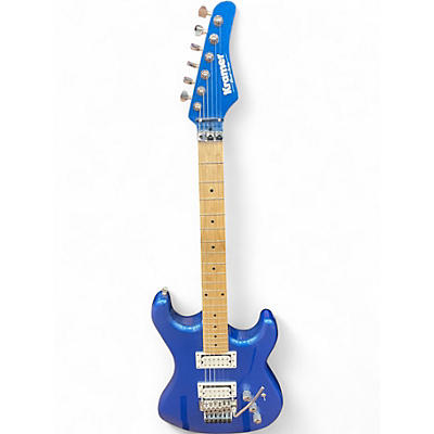 Used Kramer Pacer Classic BLUE SPARKLE Solid Body Electric Guitar