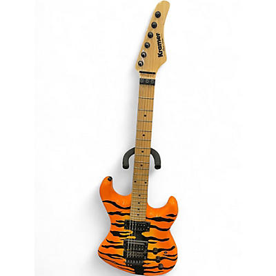 Used Kramer Pacer Vintage Reissue Tiger Stripe Solid Body Electric Guitar